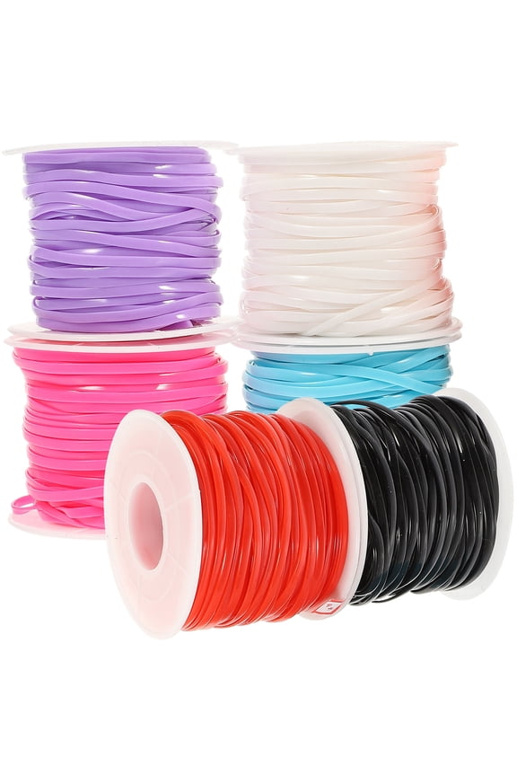 1Set Assorted Plastic Lacing Cords for DIY Handmade Bracelets Keychains and Crafting Supplies