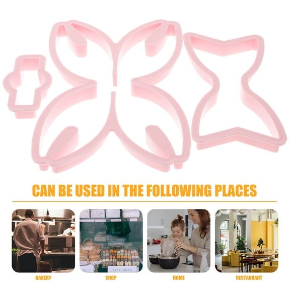 WASHWEPE 1 Set Dessert Molds Bow Tie Shape for Fondant Cake Decorating Baking Accessories Home Use