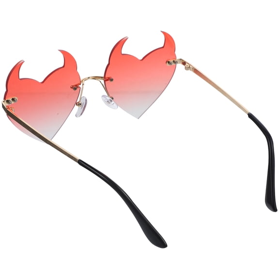 WASHWEPE 1 Set Shaped Rimless Eyewear for Women with UV Chic Style for Daily Wearing