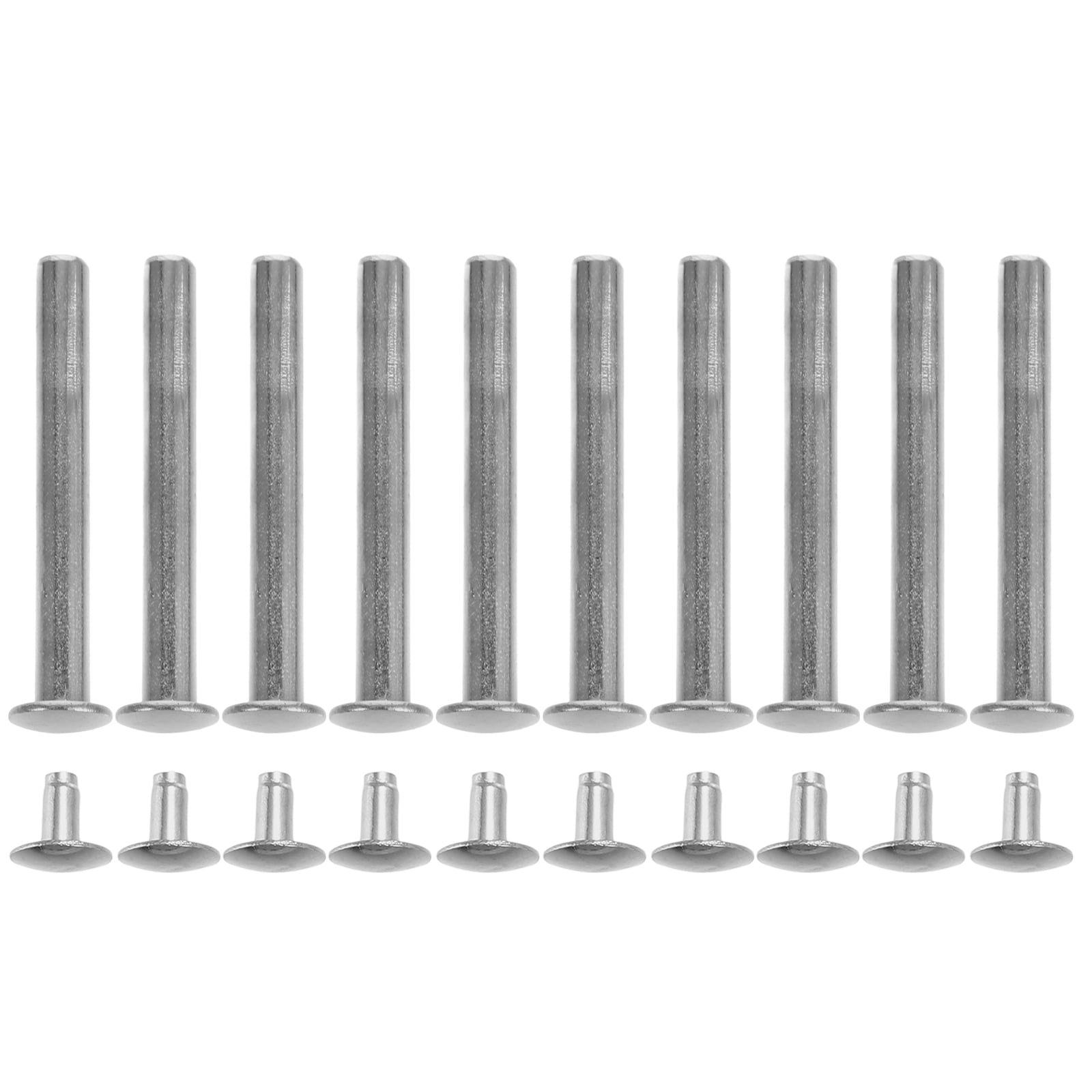 WASHWEPE 10 Sets Silver Folding Hand Fan Shaft Rivets Repair Kits ...