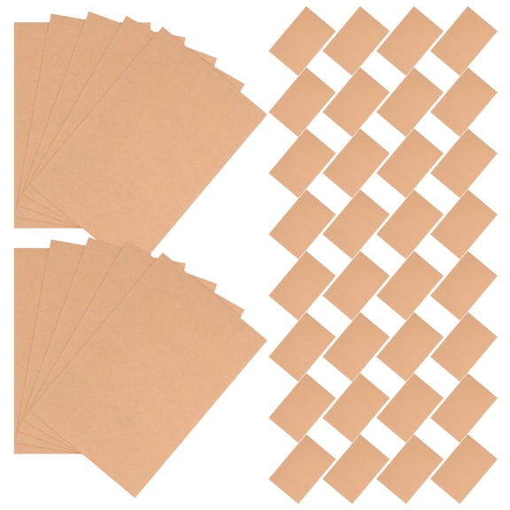 WASHWEPE 100 Pcs Khaki Blank Greeting Cards Paper Cardstock for Photo Cards and Creative Expression 5.9x3.9in