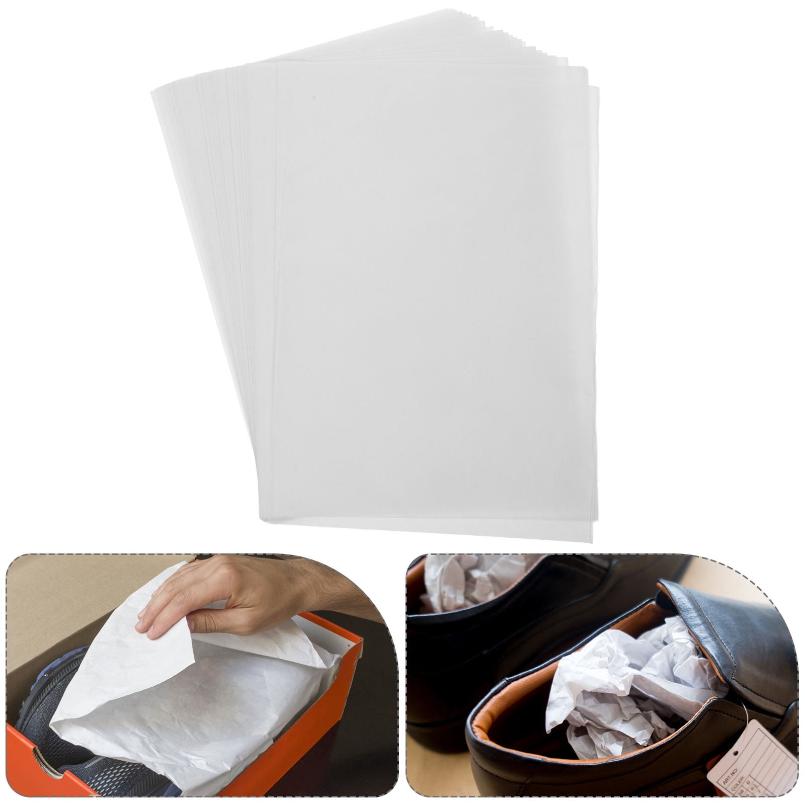 WASHWEPE 100Pcs A4 Size Tissue Paper for Packaging and Crafts 11.7x8.3in
