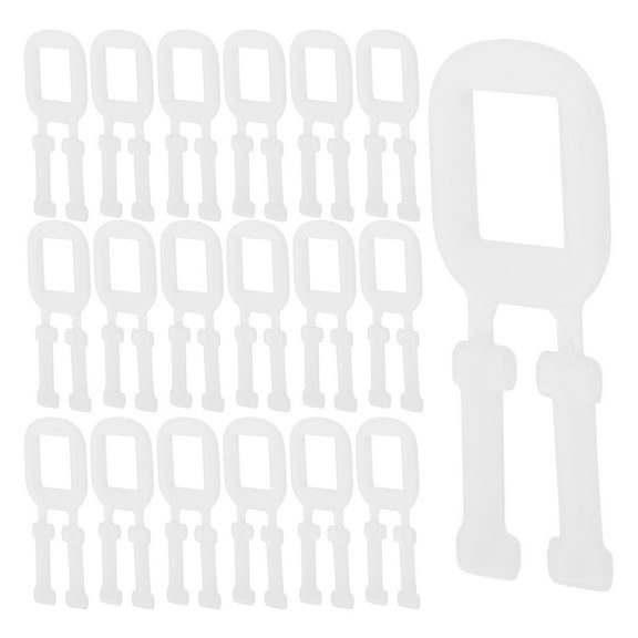 WASHWEPE 100Pcs Easy Installation Plastic Handles for Cardboard Boxes Shipping Safety