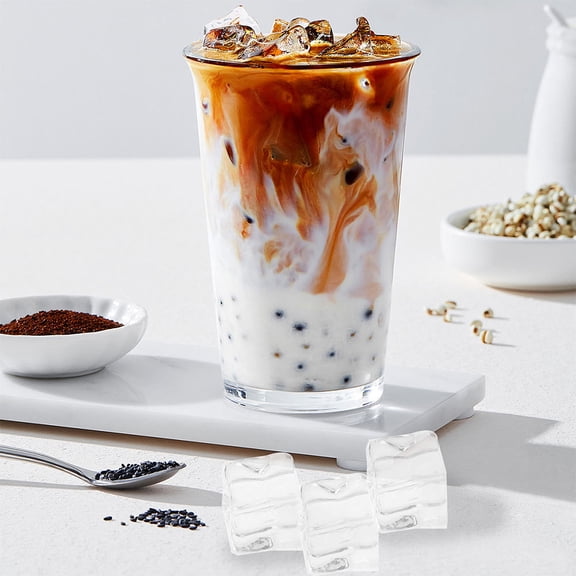 WASHWEPE Square Shaped Simulated Ice 100Pcs 0.7x0.7x0.7in