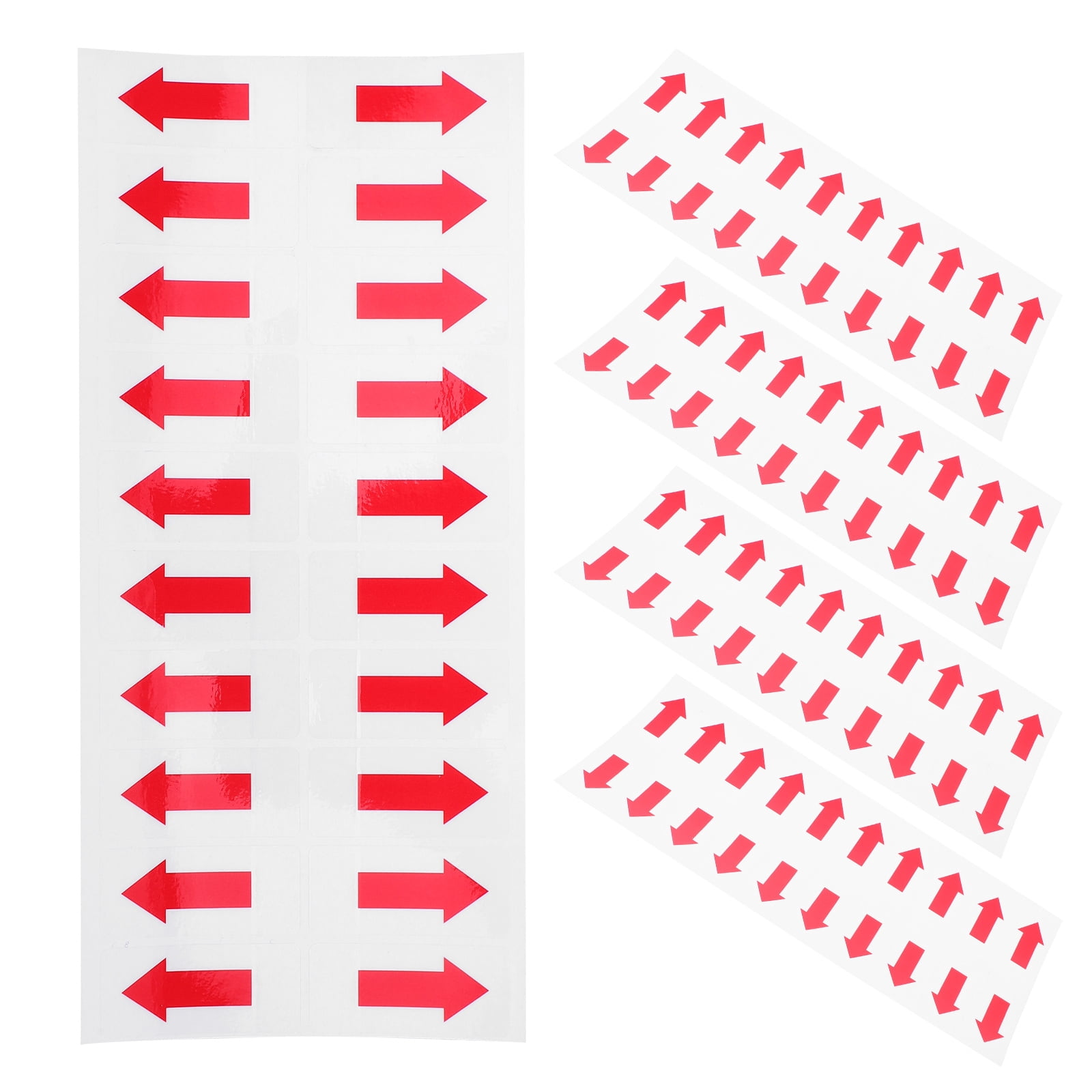 Guide Arrows Sticker WASHWEPE 100Pcs Red Instructional Arrow Tape Decals Reusable Adhesive ...