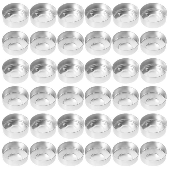 WASHWEPE 100Pcs Simple Metal Candler Cup for Home Decoration and Bedroom