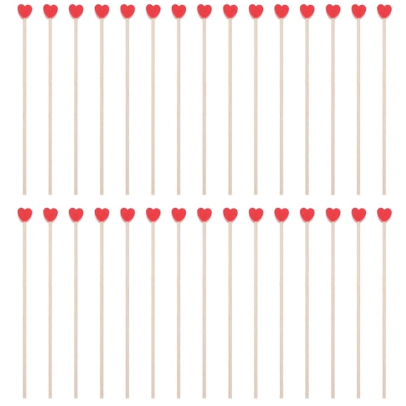 WASHWEPE 100pcs Stirring Rods Mixing Sticks For Honey Syrup Jam And Cocktails For Breakfast Afternoon Tea And Parties