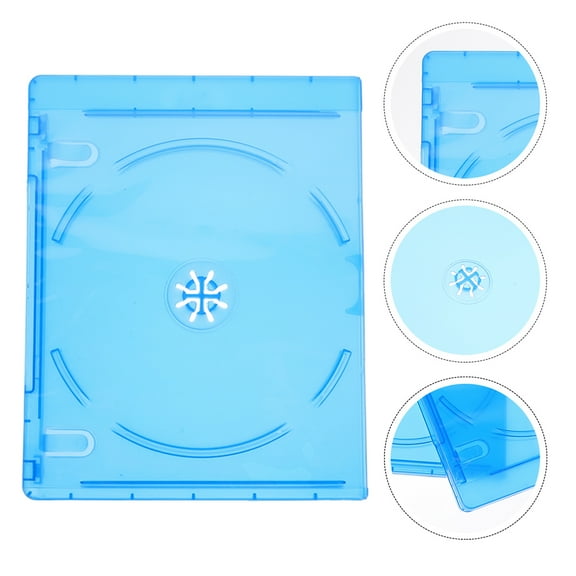 WASHWEPE 10Pcs 6.7X5.3X0.4in Rectangular Soft PP Plastic Disc Wrapping Case for CD DVD Organizer