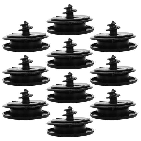 WASHWEPE 10Pcs Car Mat Fixing Clips Anti Slip Fastener for Auto Truck Rugs Pad 1.4x1.4x0.9in