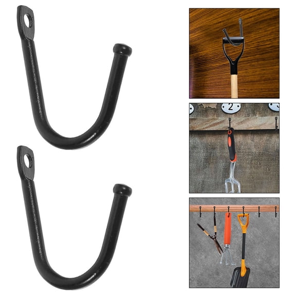 WASHWEPE 10Pcs Deck Hooks for Railing Rustic Wall Hooks 1.34X0.94X0.24in