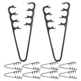 thumbnail image 1 of WASHWEPE 10Pcs Double Row Wide Tooth Hair Pick Black for Daily Texture Styling and Gentle Scalp Massage, 1 of 8