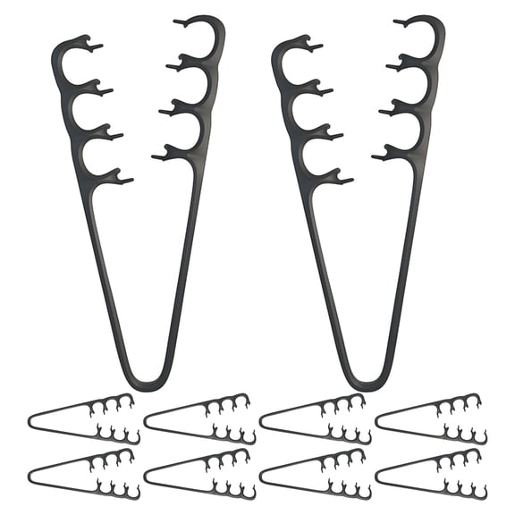 WASHWEPE 10Pcs Double Row Hair Volume Comb with Anti Static Material for Texture and Scalp Massage
