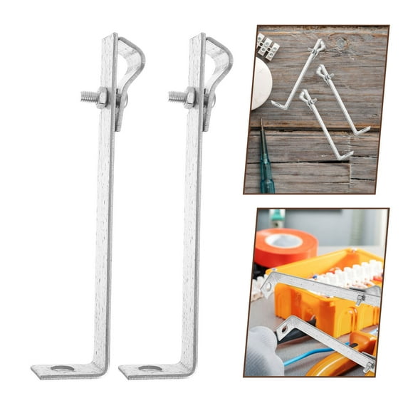 WASHWEPE 10Pcs Galvanized Iron Protection Clip Silver Durable Solar Panels