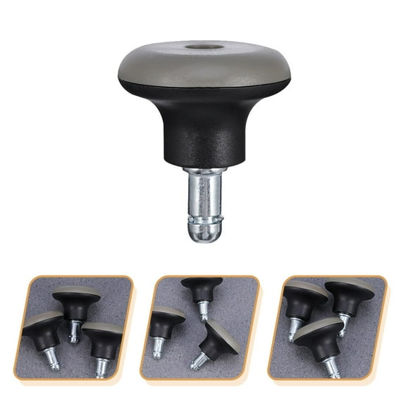 WASHWEPE 10Pcs Swivel Chair Wheels Locking Casters for Office Chairs Black Floor Friendly Design