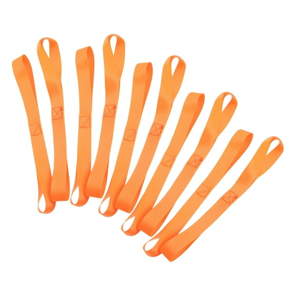 WASHWEPE 10Pcs Orange Dual Loop Straps for ATV and UTV Heavy Duty Straps