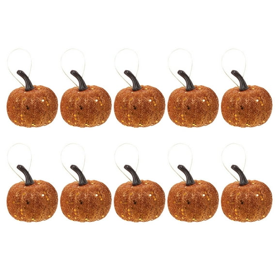 WASHWEPE 10Pcs Pumpkin Crafts 6.00X6.00X6.00Cm Foam Light Powder Artificial Pumpkins Fall Harvest Decoration