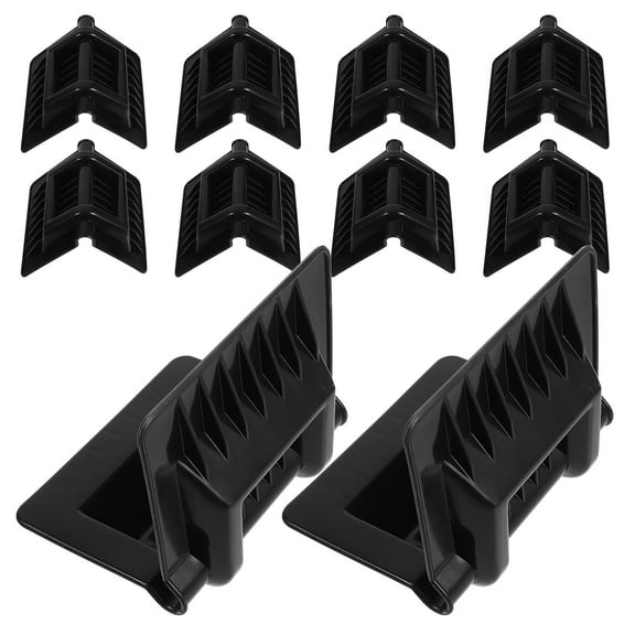 WASHWEPE Plastic Corner Protectors Black 10Pcs Small Corner Protector