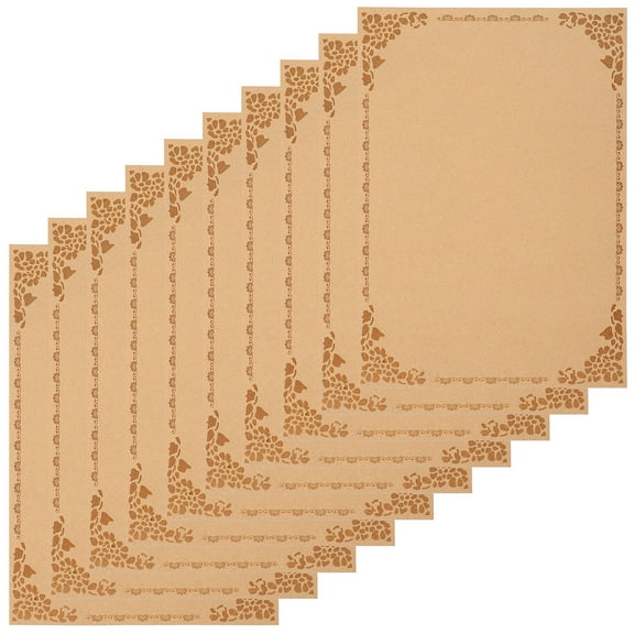 WASHWEPE 10Pcs Storage-Friendly Multipurpose Paper for Student Blank Certificates 11.48X8.25In