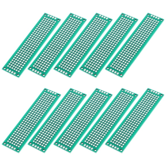 WASHWEPE 10Pcs Versatile Usage Pcb Breadboard Double Sided Panels for Engineers and Students