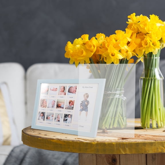 WASHWEPE 10Set Transparent Photo Frame Acrylic Sheet High- for Photo Display and Home Decor