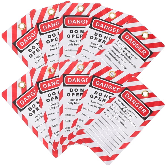 WASHWEPE 10Set Warning Tags Do Not Operate Tags Industrial Settings Safety Managers