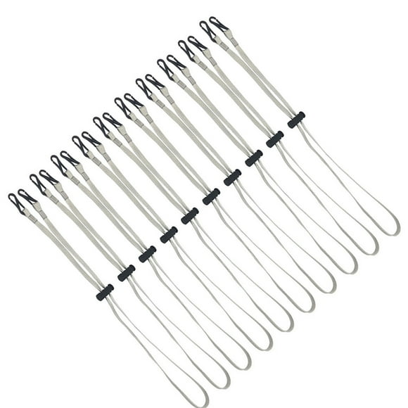 10pcs Anti-Lost Lanyard Mask Holder Masks Strap Metal Light Grey