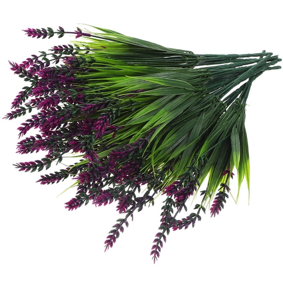 WASHWEPE 12Pcs Artificial Lavender Faux Lavender Stems Homeowners Table Decoration Indoor Decor Simple Design