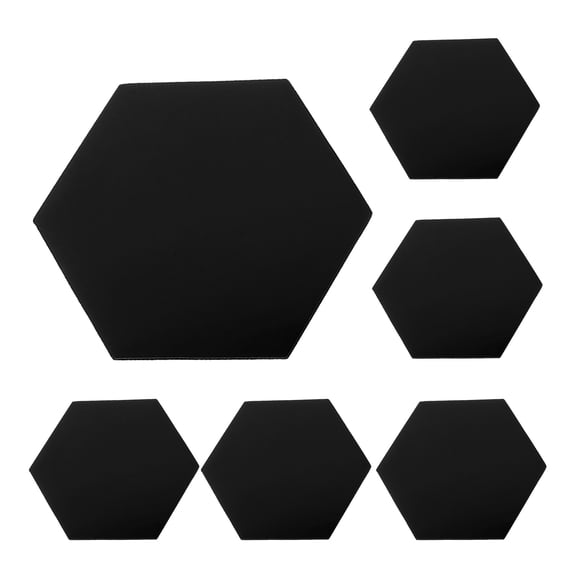 WASHWEPE 12Pcs Black Acrylic Wall Decals for Bedroom and Living Room Decor