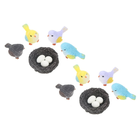 WASHWEPE 12Pcs Decorative Mini Figure Resin Assorted Color Aquarium Decoration