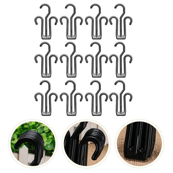 WASHWEPE 12Pcs Double Hooks Shoe Hanger in Hook Shape for General Users