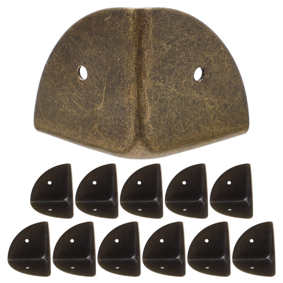 WASHWEPE Furniture Corner Protectors Durable Iron for Suitcases 12Pcs
