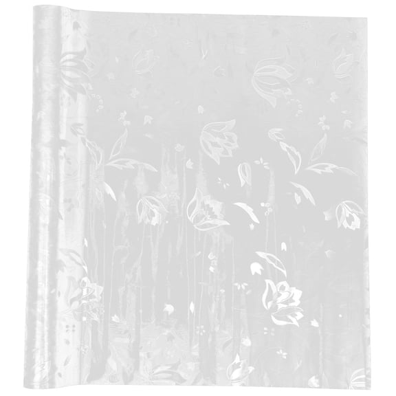 WASHWEPE 12Pcs Privacy Film for Windows Home Privacy Window Film 500X55cm Heat Insulation Reusable Transparent PET