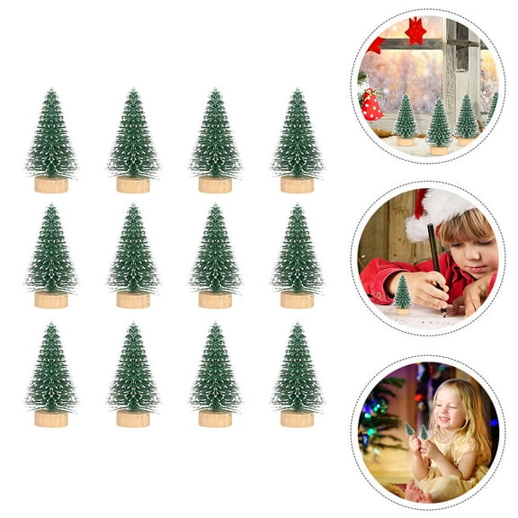 WASHWEPE 12Set Fake Cedar Decor Green for Room and Christmas Party