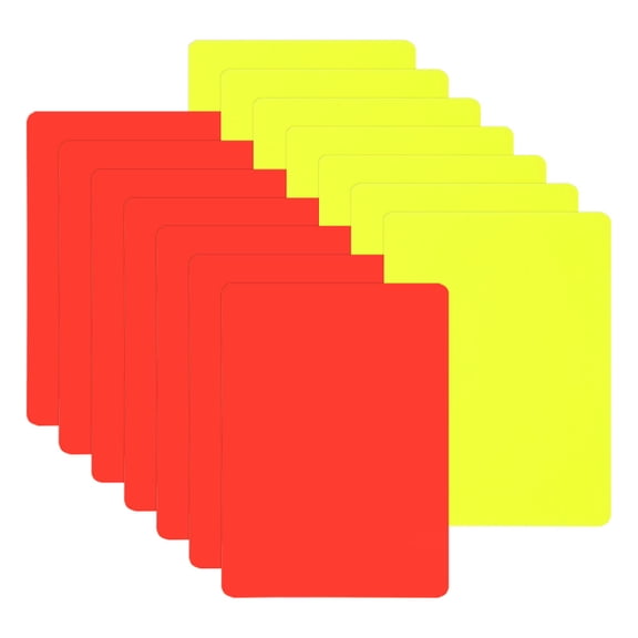 WASHWEPE 14Pcs Professional Standard Referee Cards for Training Sessions