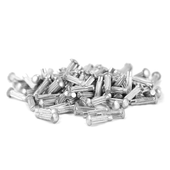 WASHWEPE 1500Pcs Solid Rivets for Signage Aluminum Alloy Plated Silver Rust Resistant Durable Fixed Rivets