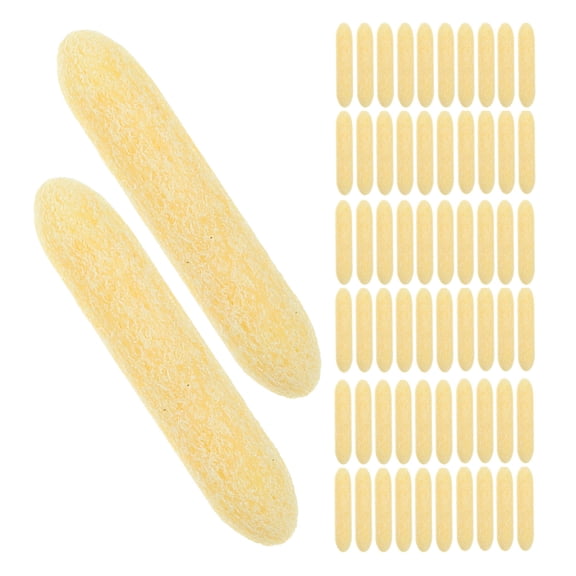 WASHWEPE 150Pcs Replacement Marker Tips Yellow Durable Soft Brush Nibs for Paint Pens and Refillable Markers