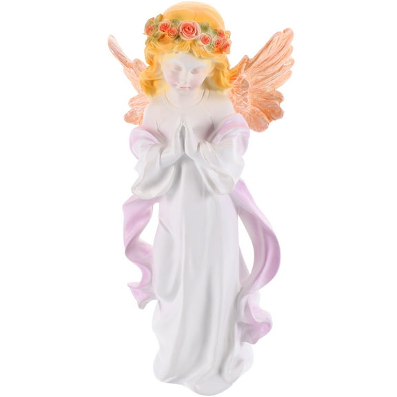 WASHWEPE Angels Statue For Home Decoration Resin Statue Cute Ornaments Indoor Table 1Set
