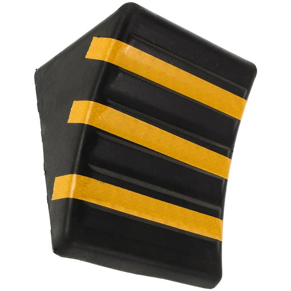 WASHWEPE 1Pack Black Rubber Triangular Wheel Chocks for Car Owners on Inclined Surfaces