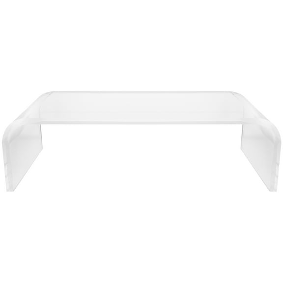 WASHWEPE 1Pack Clear Acrylic Monitor Stand Riser For Home Office And Workplace With Ergonomic Support