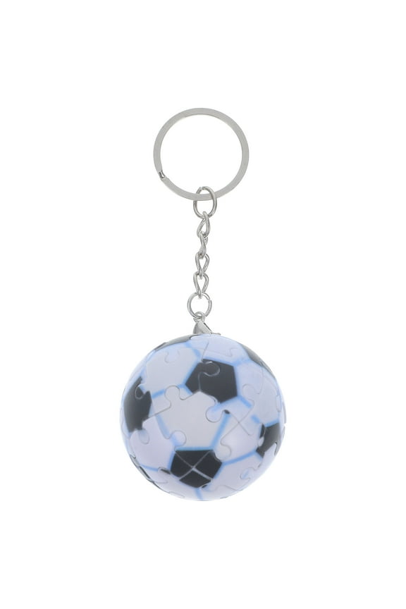 1Pack Diy Puzzle Keychain 3D Design Ball Shape For Sports Enthusiasts And Accessory Lovers