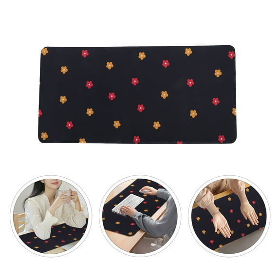 WASHWEPE 1Pack Ergonomic Large Mouse Pad for School Use with Anti-skid Function 23.58X11.79X0.16in
