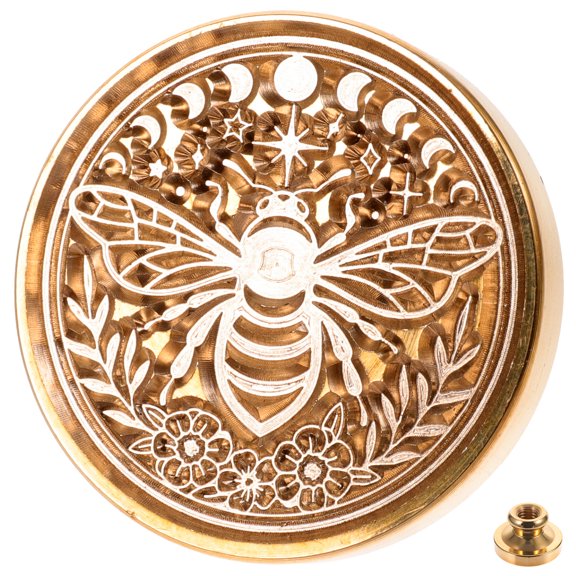 WASHWEPE Invitation Stamp Seal Tool Golden Copper 1Set