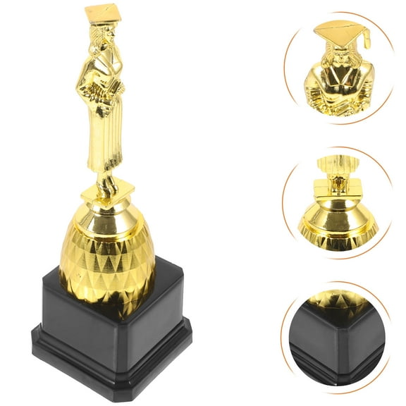 WASHWEPE 1Pack Golden Custom Award Trophy for Doctor 11.8x2.8x2.8in