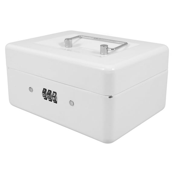 WASHWEPE 1Pack Modern Design Safe Lock Box With Combination Lock For General Users 6.29X4.72X2.85in