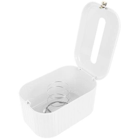WASHWEPE Napkin Storage Holder White 1Pack 7.47x4.72x3.93in