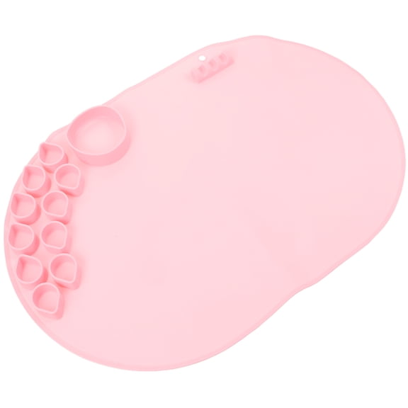 WASHWEPE 1Pack Pink Silicone Painting Mat Nonstick and Water Resistant for DIY Projects 23.6x15.7x0.8in