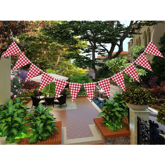 WASHWEPE 1Pc Red Pull Flag Decorative Banner for Hanging on Walls Windows and Doors