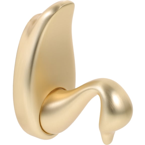 WASHWEPE Nordic Minimalist Golden Metal Wall Hook for Closet, Coat, Keys - Decorative and Organizer