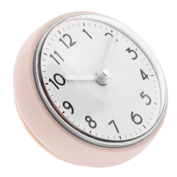 WASHWEPE Waterproof Clock for Bathroom Wall Clock White 1Pack