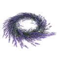 thumbnail image 1 of WASHWEPE 1Pack Wreath Artificial for Home Decor Christmas Party 38X0.39In Purple Plastic Lavender, 1 of 8
